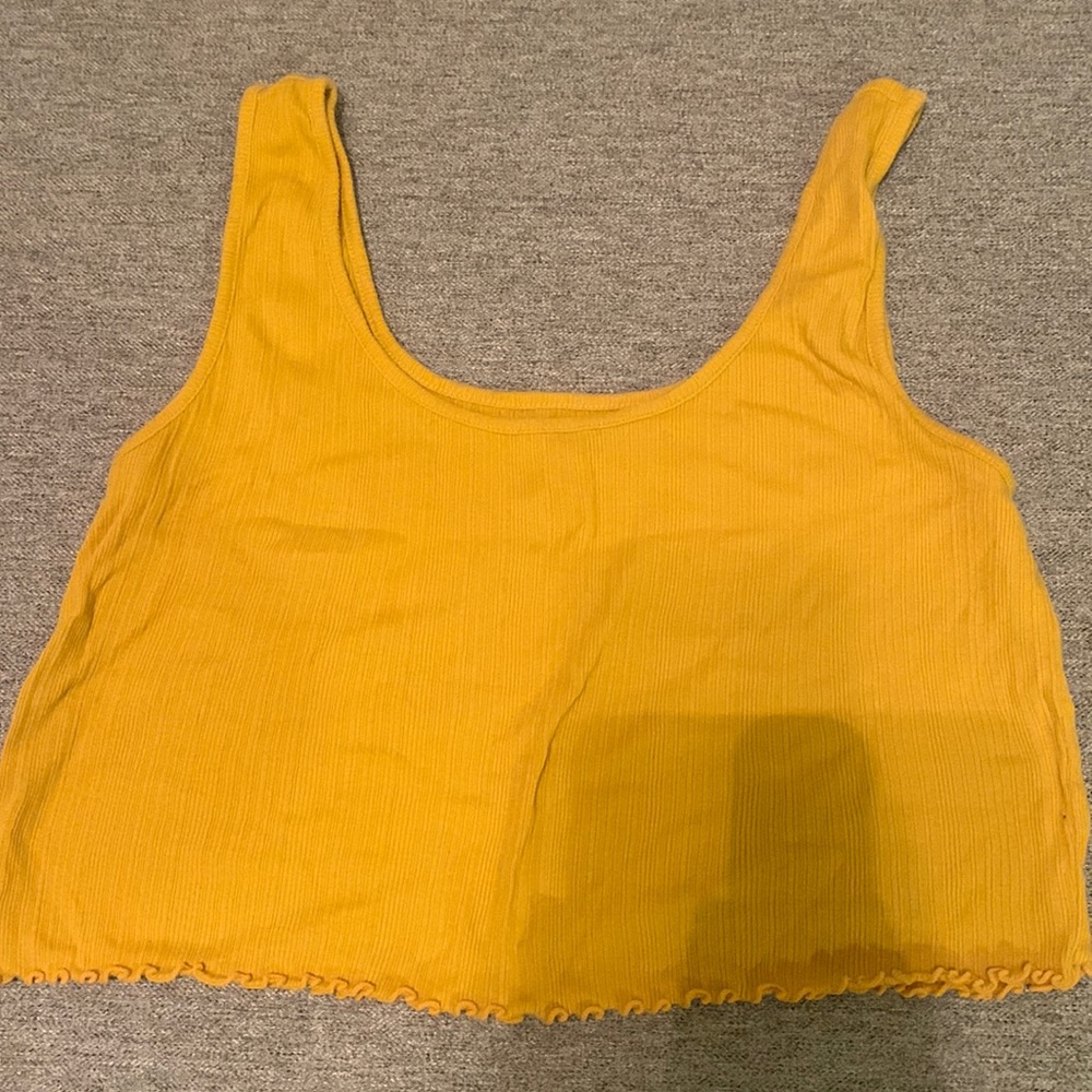 Arizona Jeans Yellow Crop Top